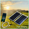 Wholesale Solar Panel 1-14pcs USB Waterproof Outdoor Hiking  Camping Portable Battery Mobile Phone Charging Bank  Charging Panel