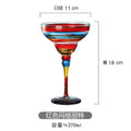 Handmade Colored Cocktail Cup Margarita European Cup Champagne Cup Creative Wine Glass Family Bar Wedding Party Wine Glass