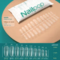 NAILPOP 120pcs Fake Nails Full Cover Press on Nails Coffin Soft Gel American Pose Capsule False Nail Tips for Extension System