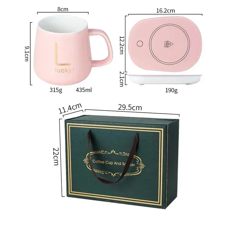 55℃ Coffee Mug Warmer Pad Cup Heater Coaster Constant Temperature Heating USB Electric Mug Mat Set Milk Tea Water Home Office