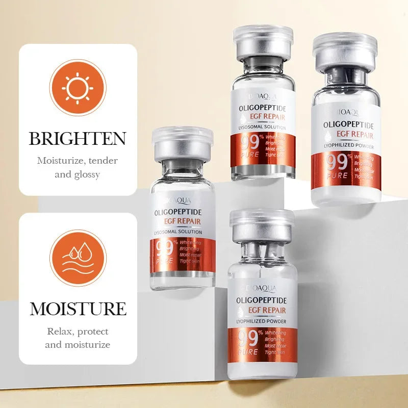 Facial  Serum Yeast Freeze-Dried Power Skin Care Set Shrink Pores Moisturizing Brighten Anti Aging Peptides Essence