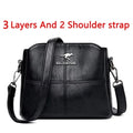 Luxury Handbag Fashion Print Large Capacity Soft Leather Women Shoulder Crossbody Bag Leisure Designer Ladies Purses and Handbag