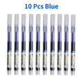 10Pcs/set High Quality Needle Type Gel Pens Straight Liquid Ballpoint Pen Kawaii Stationery School Office Supplies Writing