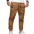 2024 New Cargo Pants Men's Loose Straight sports Clothing Solid color sweatpants Versatile Joggers Woven Casual Male Trousers