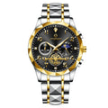 PENGAGAR Luxury Man Wristwatch Chronograph Waterproof Luminous Men Watch Stainless Steel High Quality Sport Men's Quartz Watches