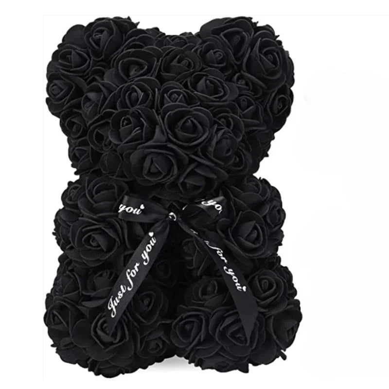 2024 New Artificial Flower Eternal Rose Teddy Bear for Mom Mother's Day Birthday Valentine's Day Anniversary Gifts & Decorations