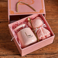 4 in 1 Ceramic Coffee Cup Set With Towel Bear & Spoon For Weddings, Birthdays, And Special Occasions - Includes Gift Box