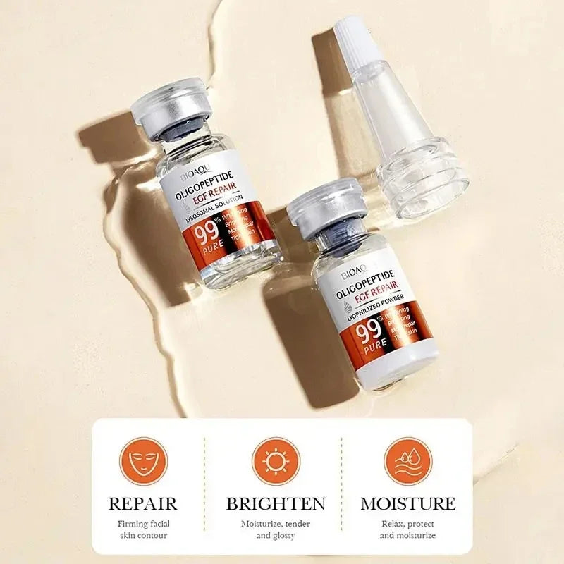 Facial  Serum Yeast Freeze-Dried Power Skin Care Set Shrink Pores Moisturizing Brighten Anti Aging Peptides Essence